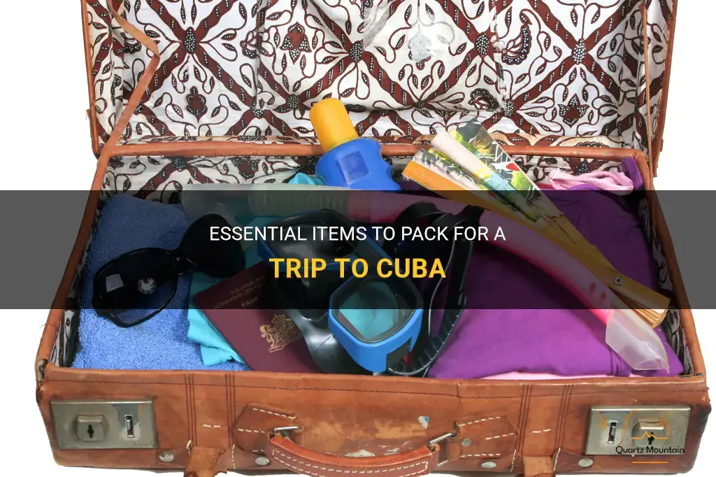 what to pack cuba