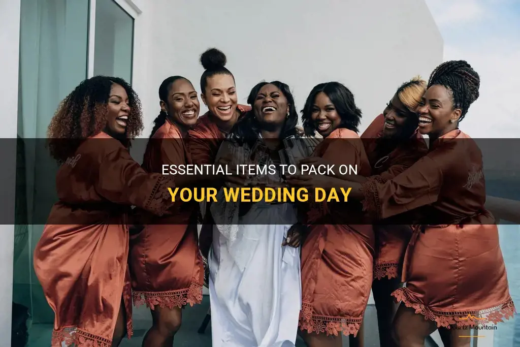 what to pack day of wedding