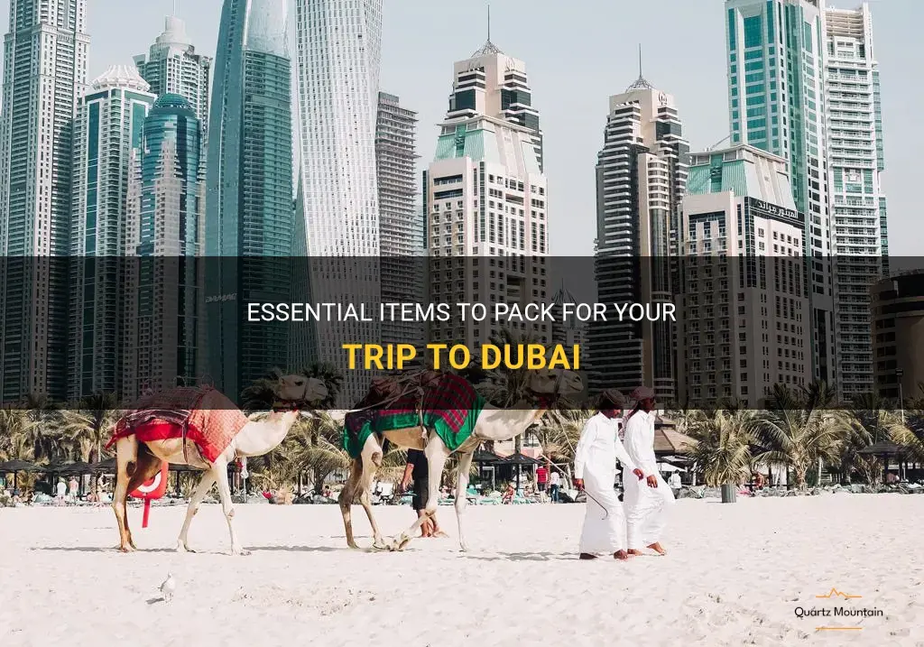 what to pack dubai