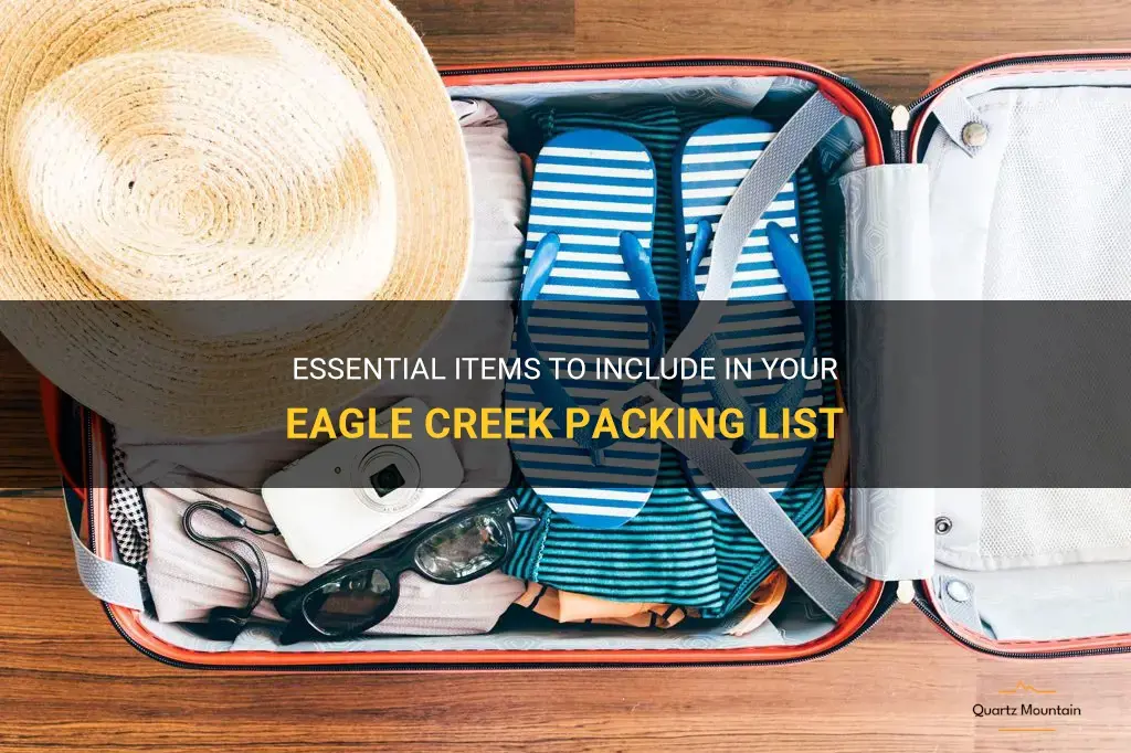 what to pack eagle creek