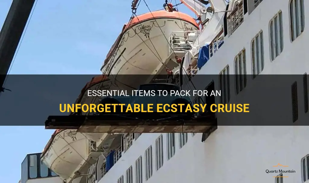 what to pack ecstasy cruise