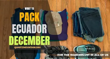 Packing tips for a December vacation in Ecuador