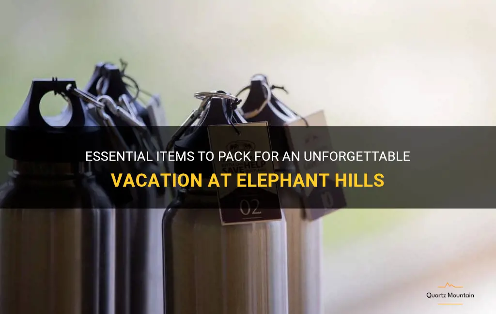 what to pack elephant hills