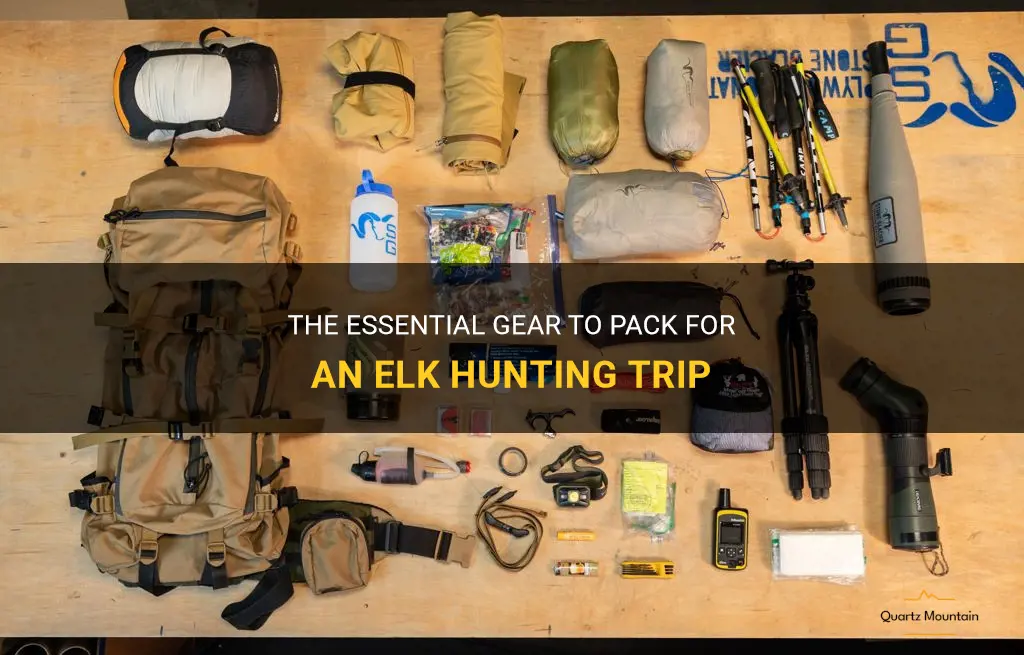 what to pack elk hunting