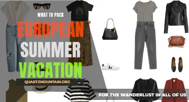 Essential Items to Pack for Your European Summer Vacation