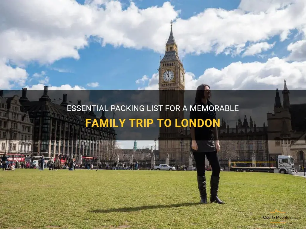 what to pack family trip to london