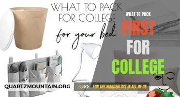 Essential Items to Pack First for College