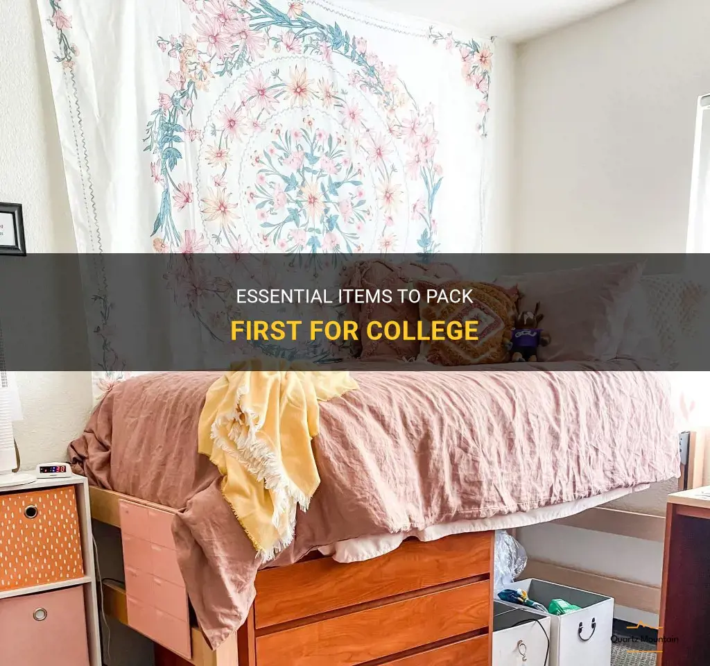 what to pack first for college