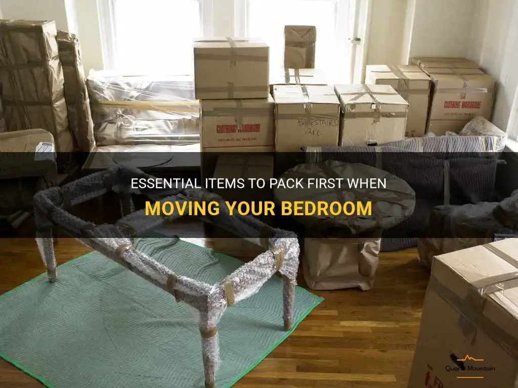 what to pack first in bedroom when moving