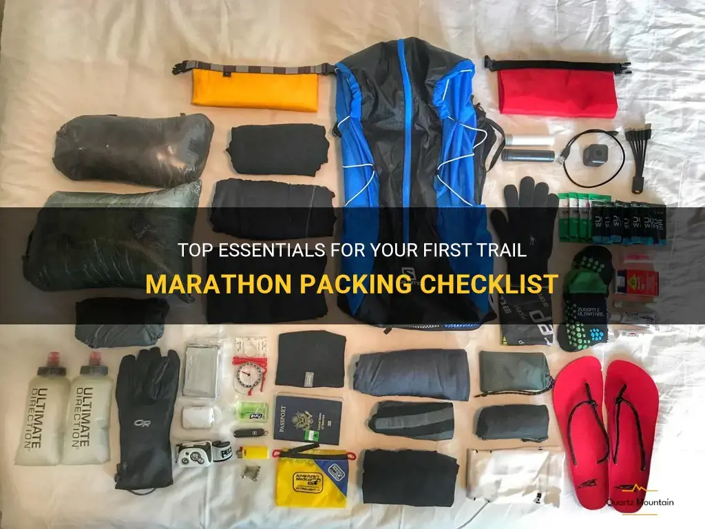 what to pack first trail marathon