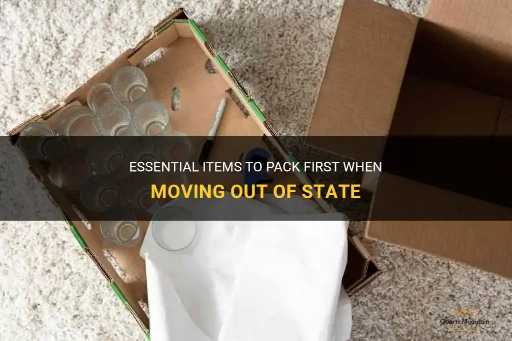 what to pack first when moving out of state