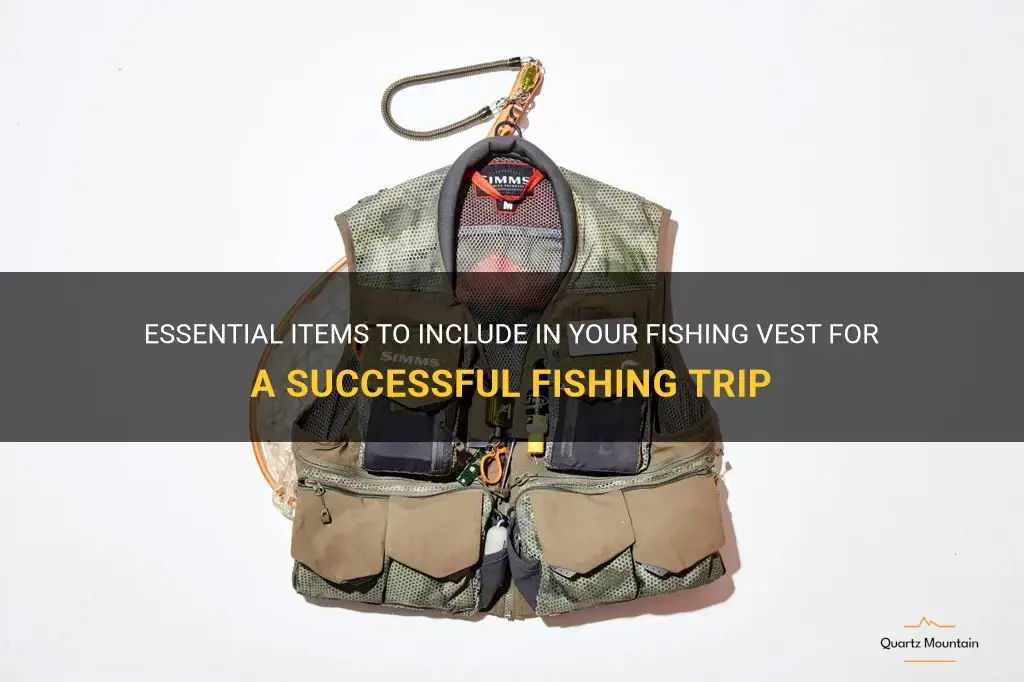 what to pack fishing vest