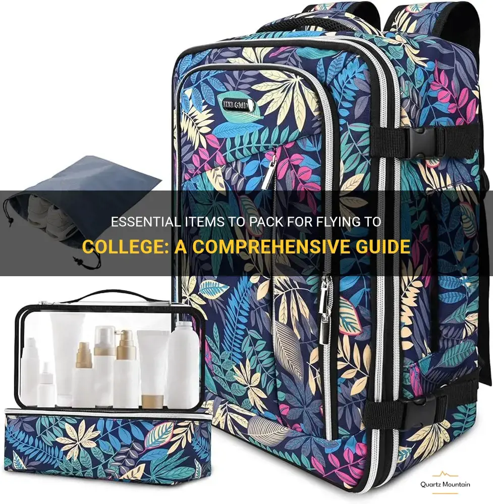 what to pack flying to college