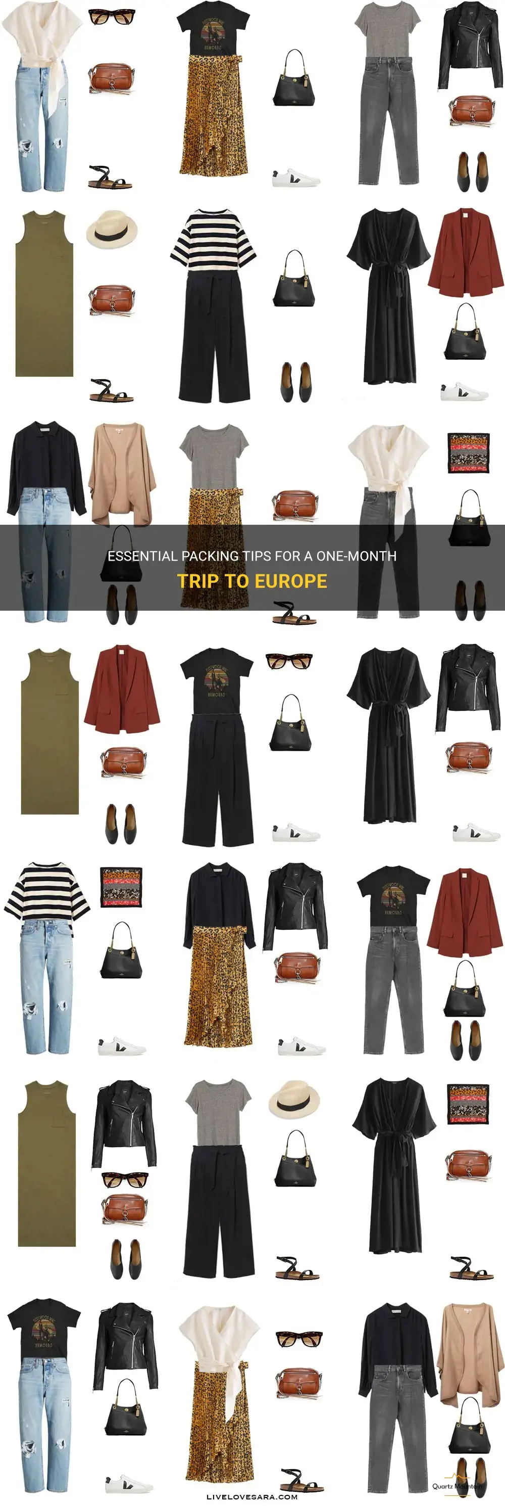 what to pack for 1 month in europe