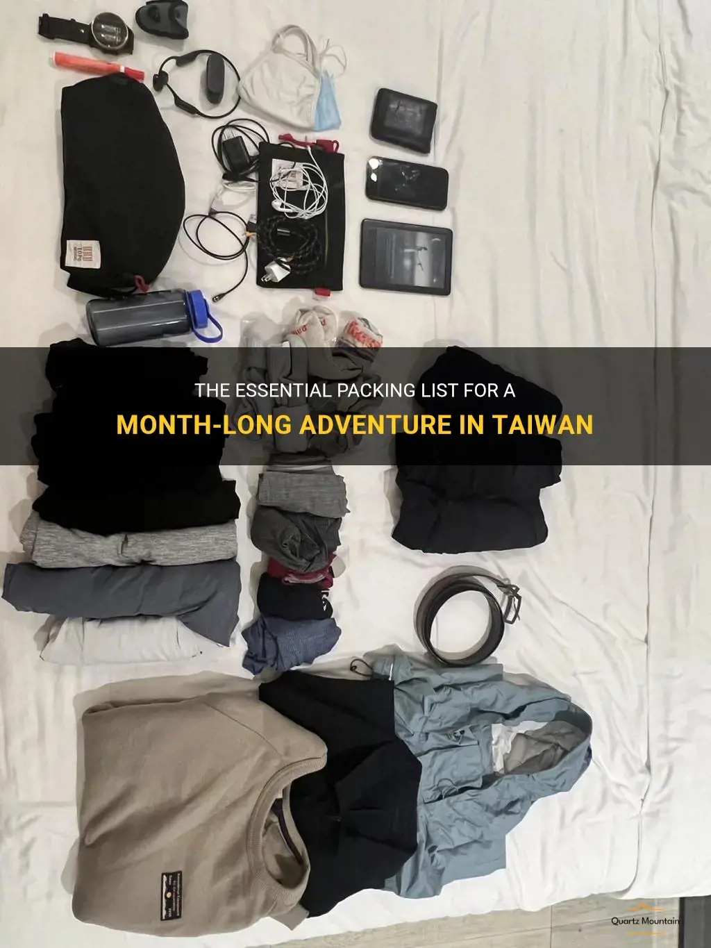 what to pack for 1 month in taiwan