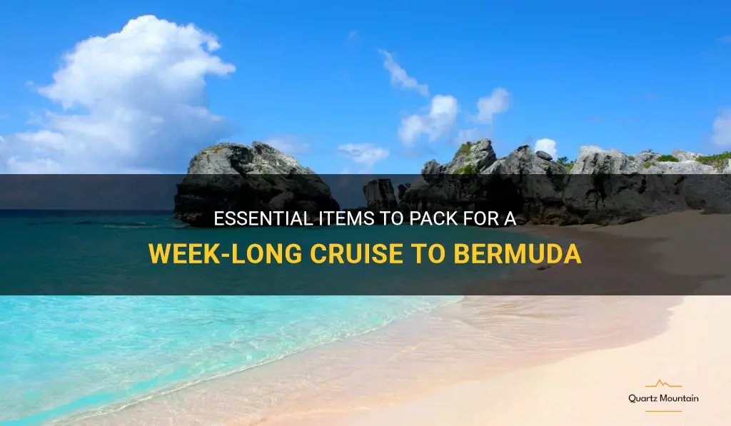 what to pack for 1 week cruise to bermuda