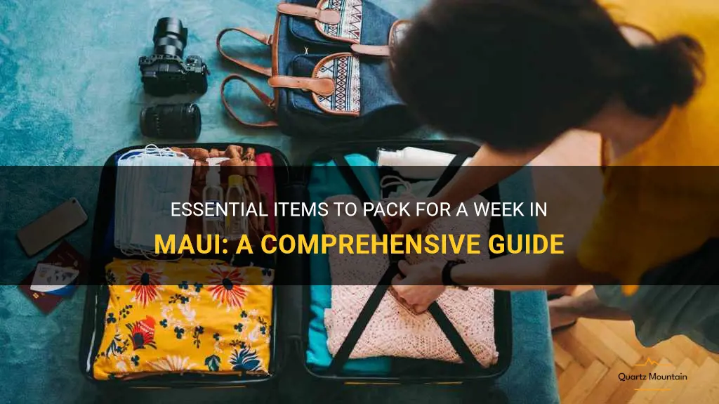 what to pack for 1 week in maui