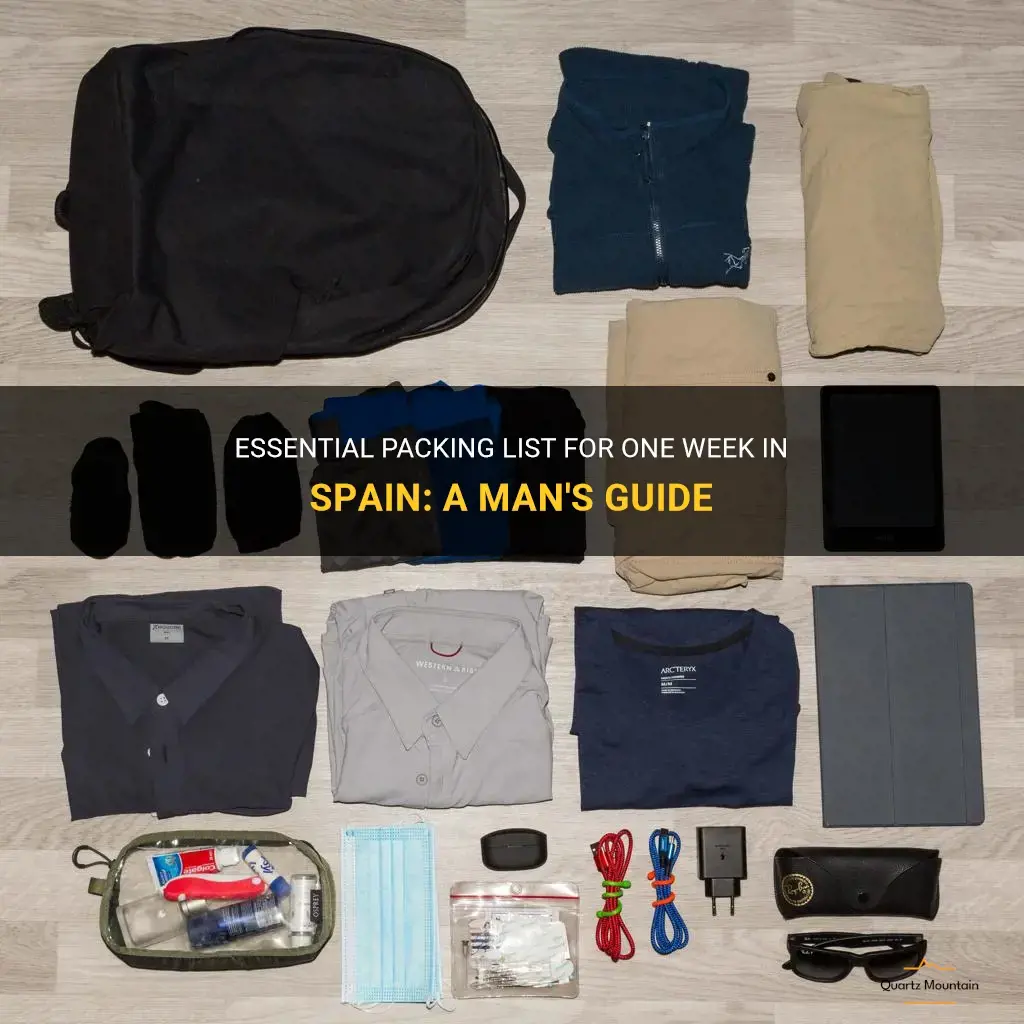what to pack for 1 week in spain for men