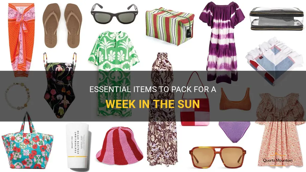 what to pack for 1 week in the sun