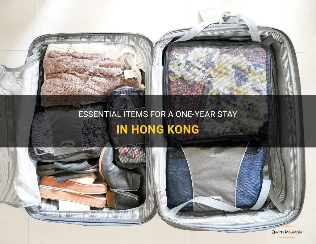 what to pack for 1 year in hong kong