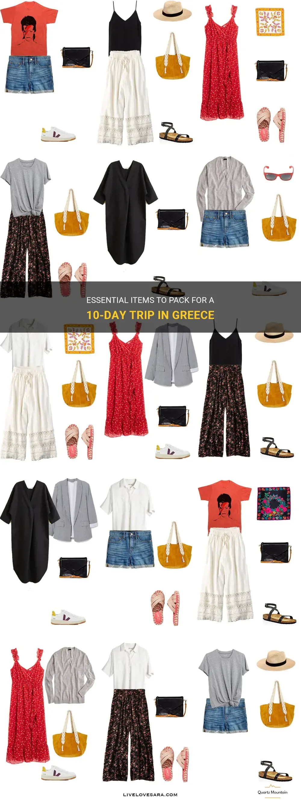 what to pack for 10 days in greece