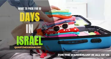 Essential Items to Pack for a 10-Day Trip to Israel