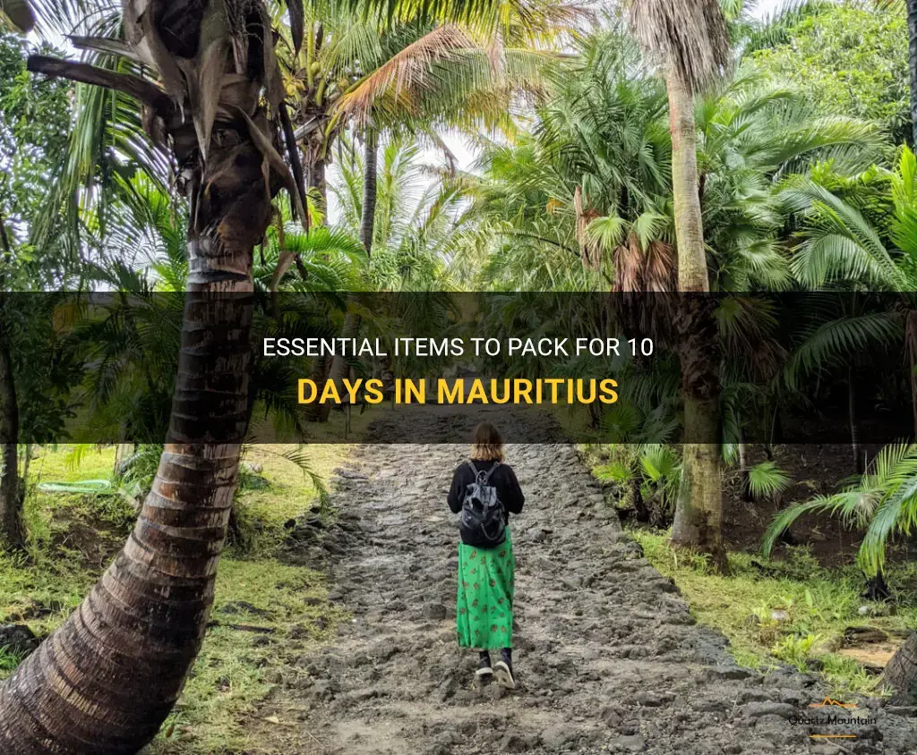 what to pack for 10 days in mauritius