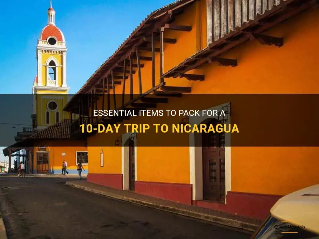 what to pack for 10 days in nicaragua