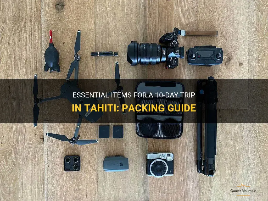 what to pack for 10 days in tahiti