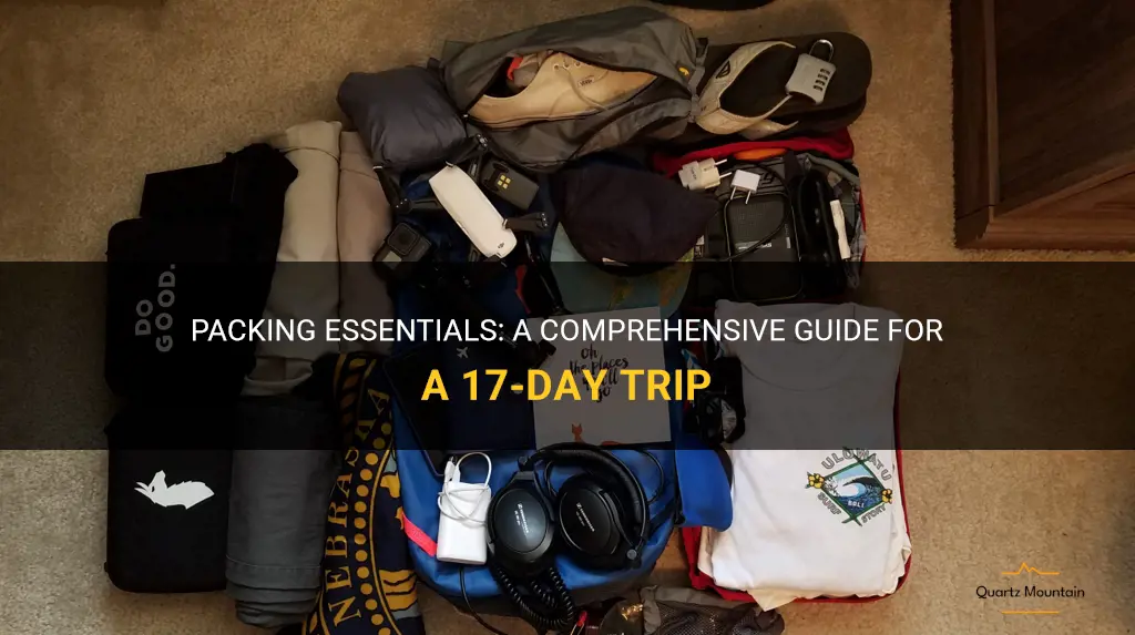 what to pack for 17 day trip