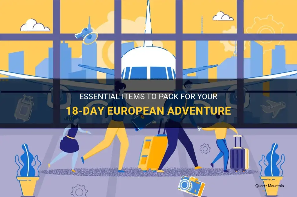 what to pack for 18 days in europe