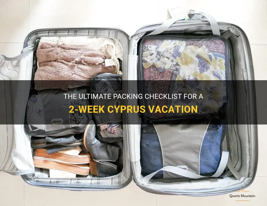 what to pack for 2 weeks in cyprus