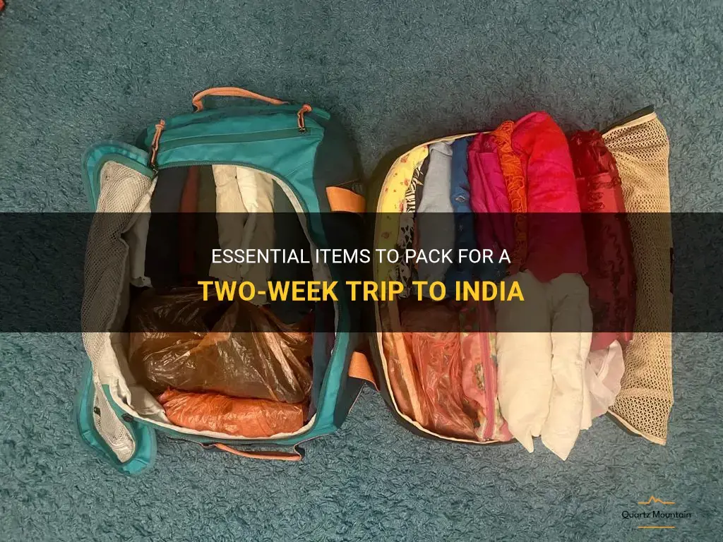 what to pack for 2 weeks in india