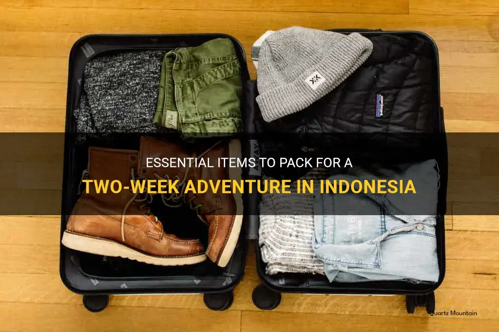 what to pack for 2 weeks in indonesia