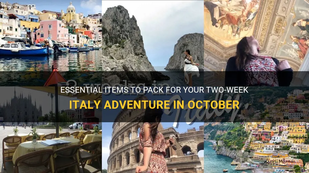 what to pack for 2 weeks in italy in October