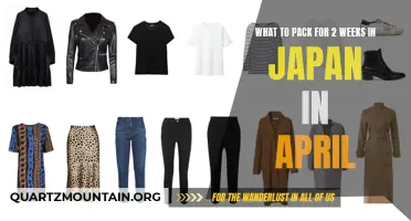 Essential Items to Pack for Two Weeks in Japan during April