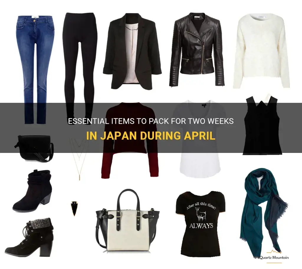 what to pack for 2 weeks in japan in april