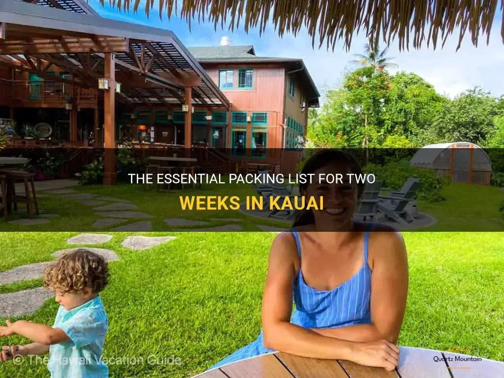 what to pack for 2 weeks in kauai