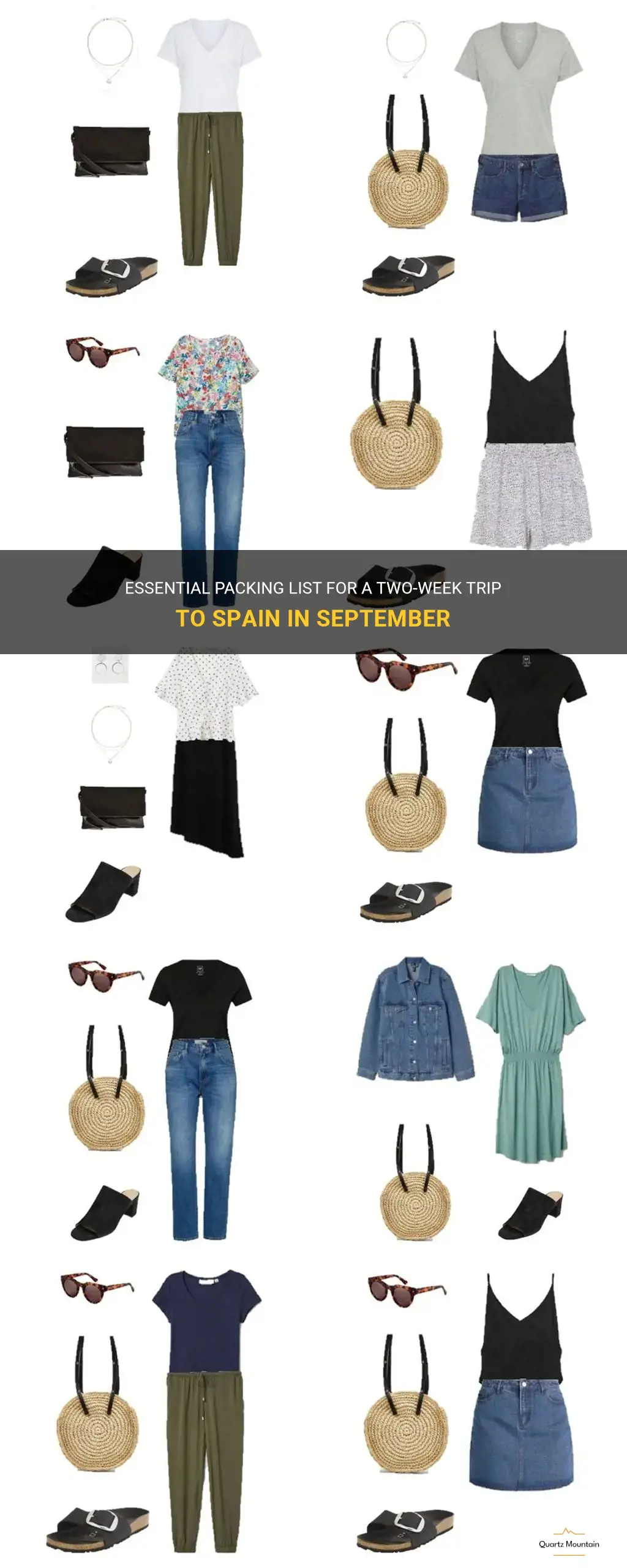 what to pack for 2 weeks in spain September
