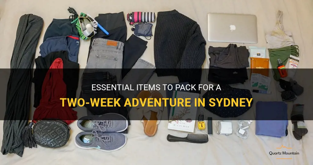 what to pack for 2 weeks in sydney