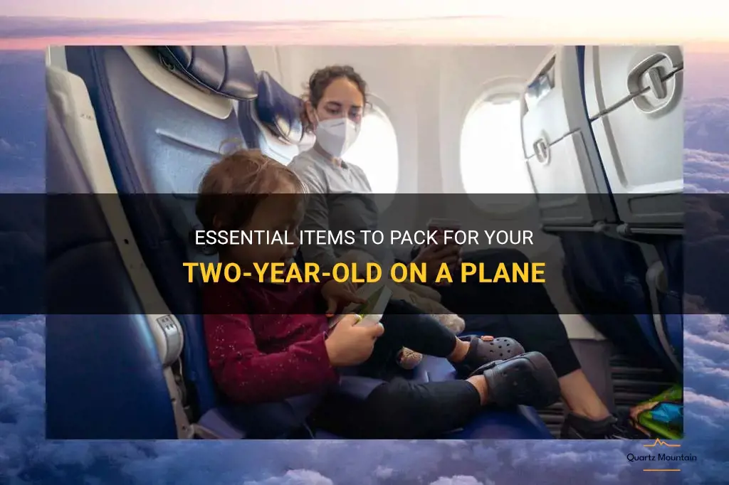 what to pack for 2 year old on plane