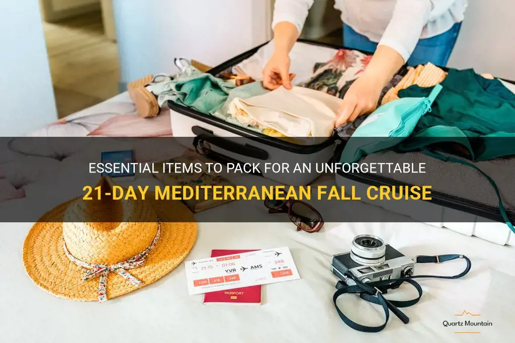 what to pack for 21 day mediterranian fall cruise