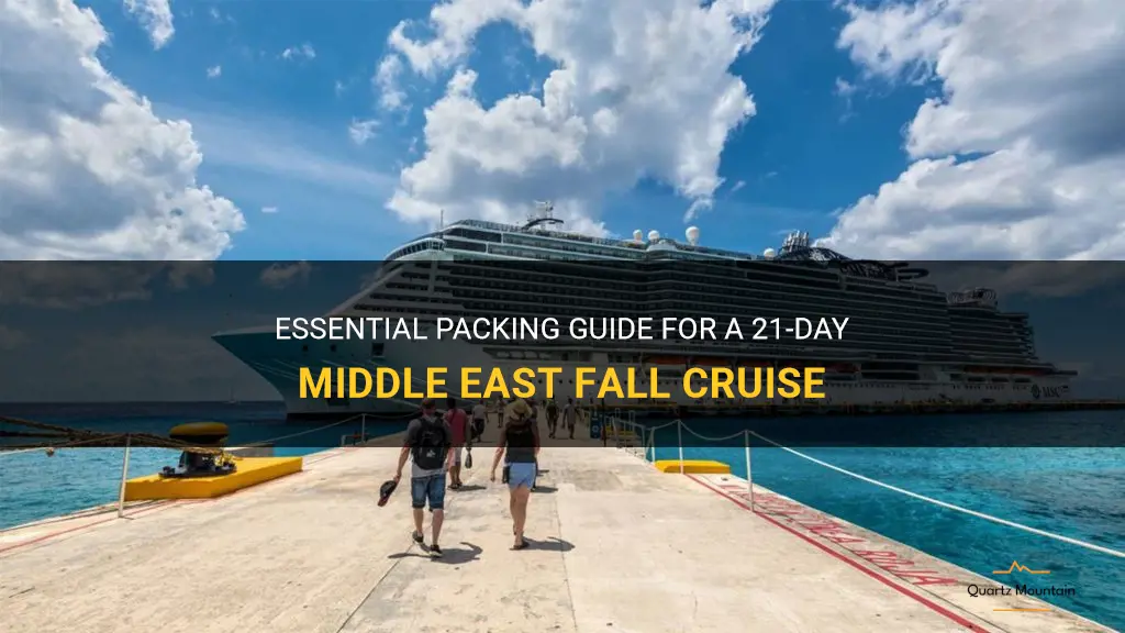 what to pack for 21 day middle east fall cruise
