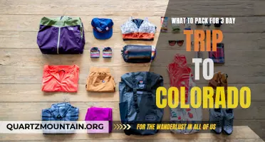 Essential Items to Pack for a 3-Day Trip to Colorado
