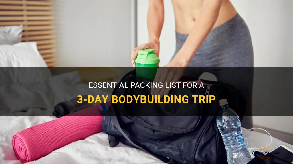 what to pack for 3 days bodybuilder