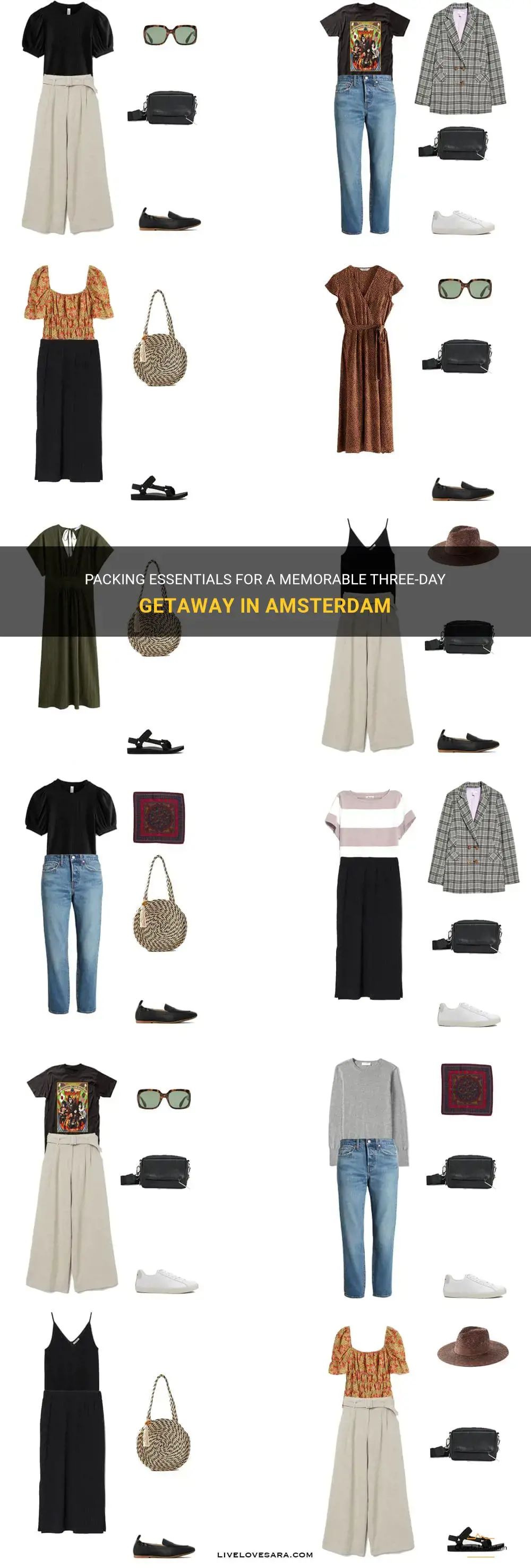 what to pack for 3 days in amsterdam