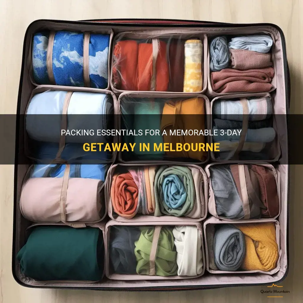 what to pack for 3 days in melbourne