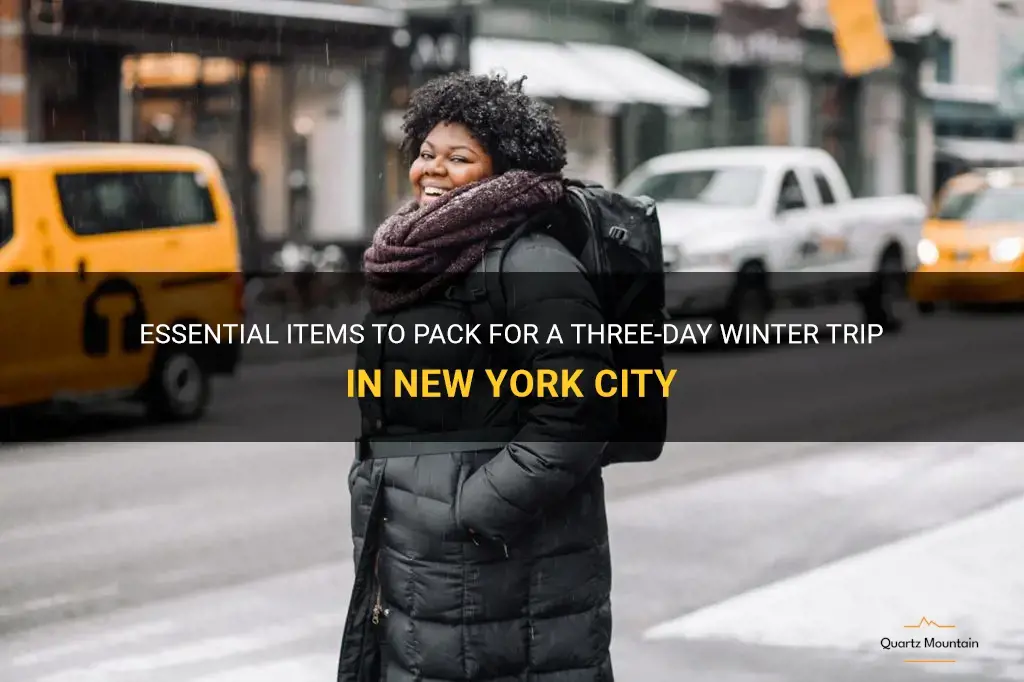 what to pack for 3 days in New York winter