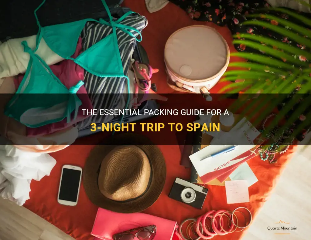 what to pack for 3 nights in spain