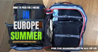 Essential Items to Pack for a Three-Week Summer Trip in Europe
